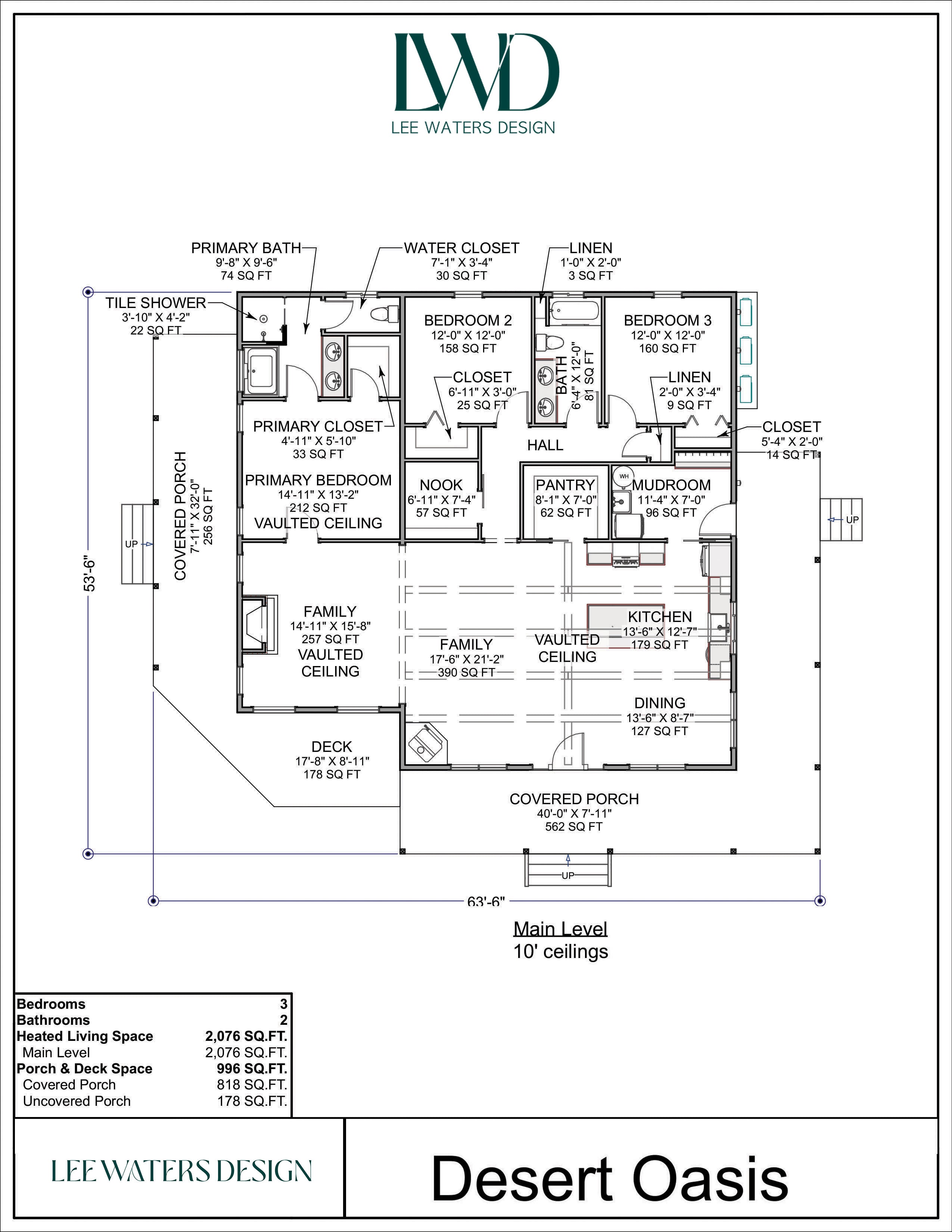 Floor Plan for Desert Oasis