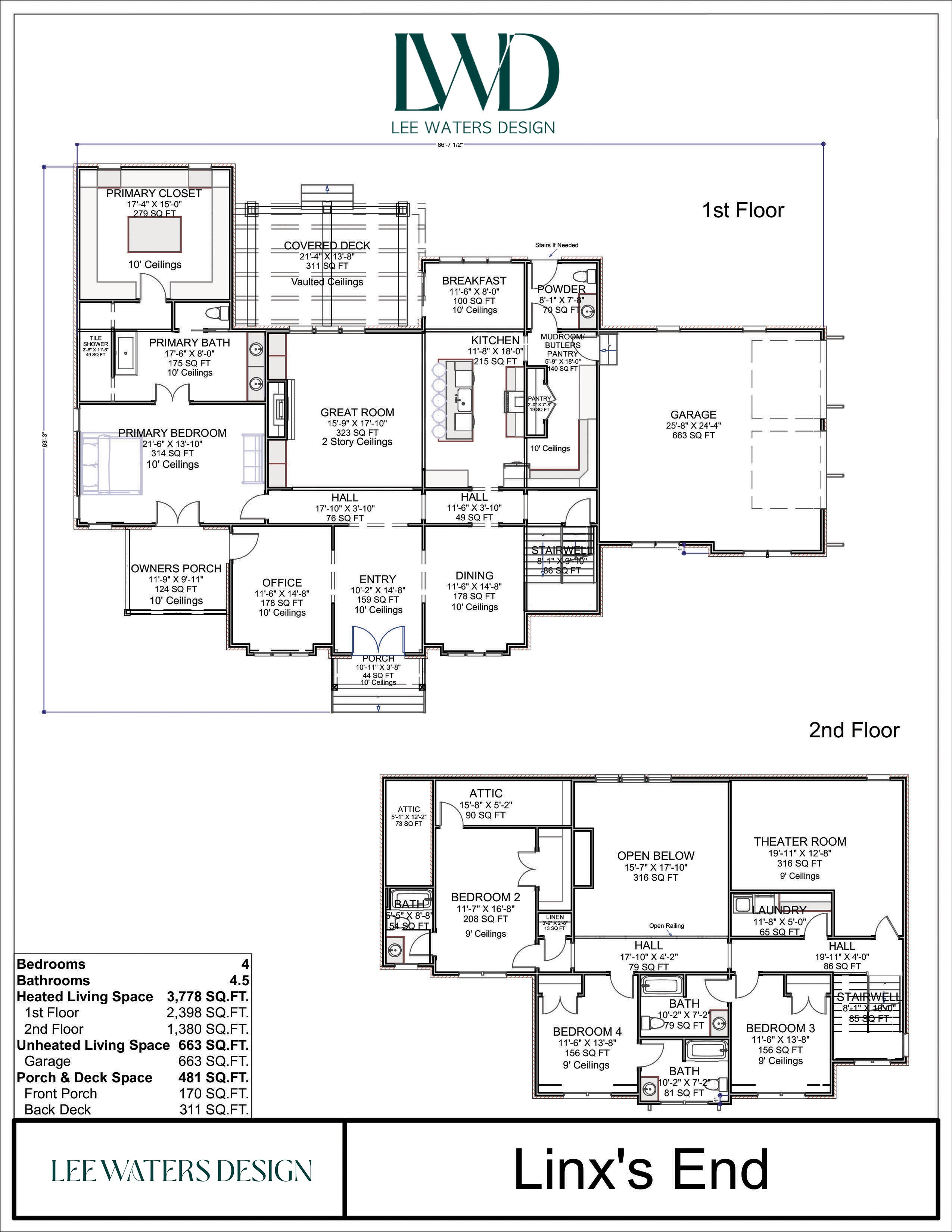 Floor Plan for Linx End