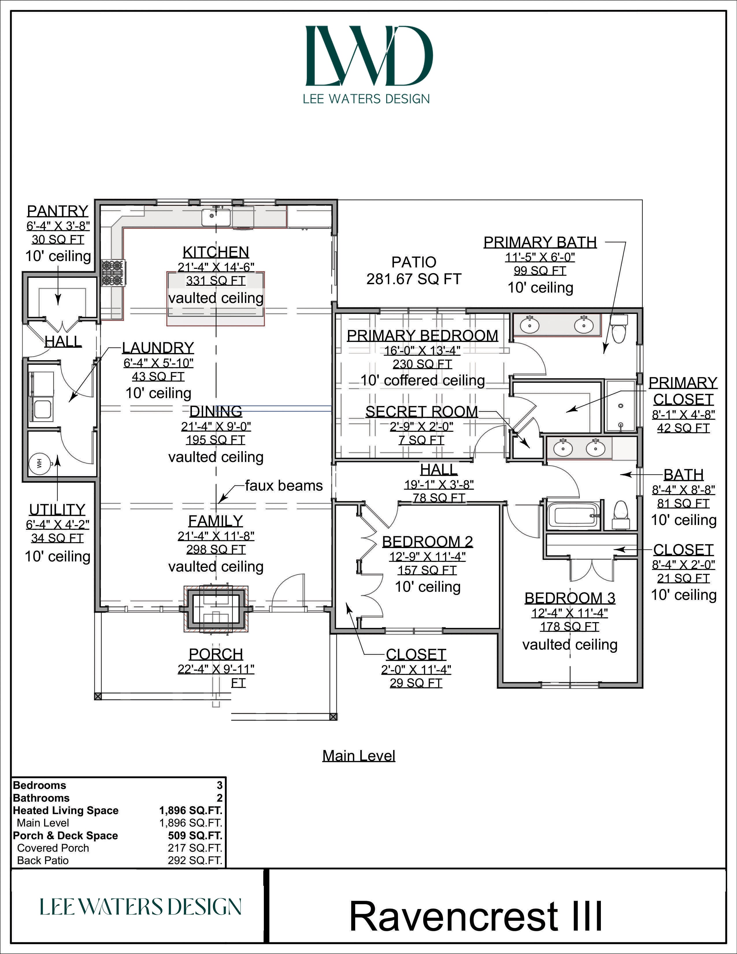 Floor Plan for Ravencrest III