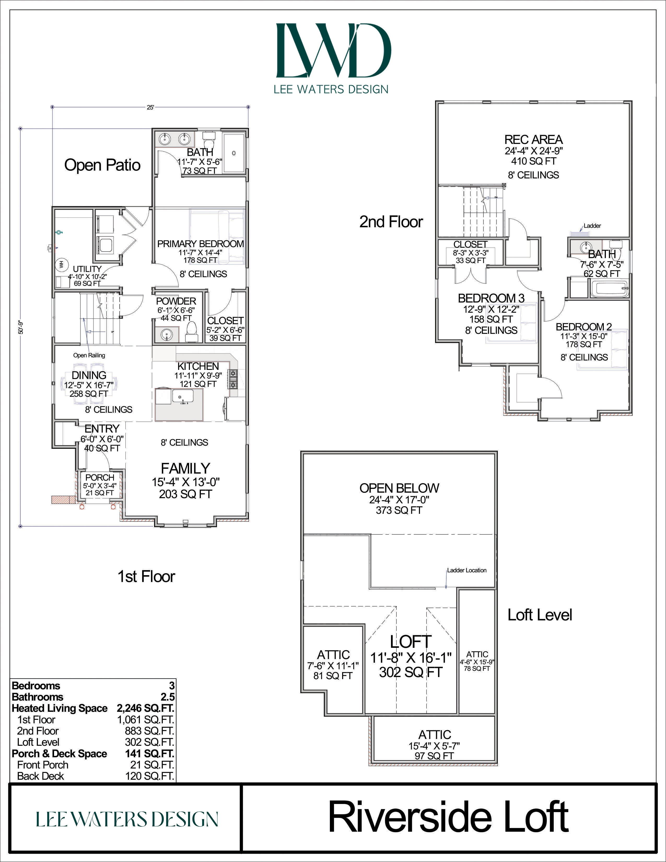 Floor Plan for Riverside Loft