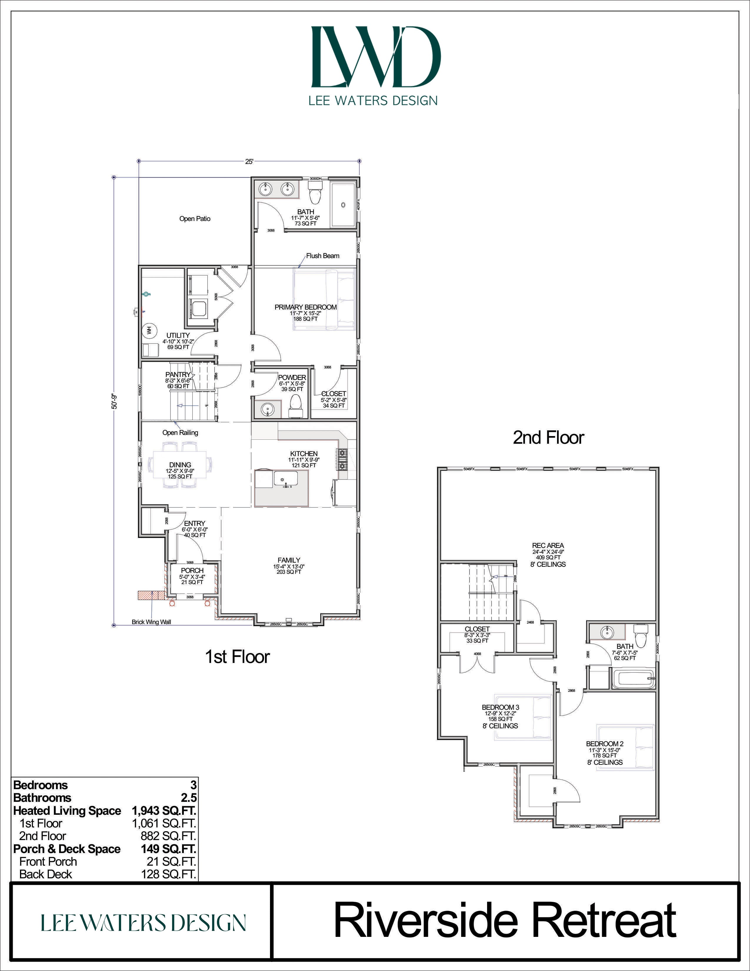 Floor Plan for Riverside Retreat