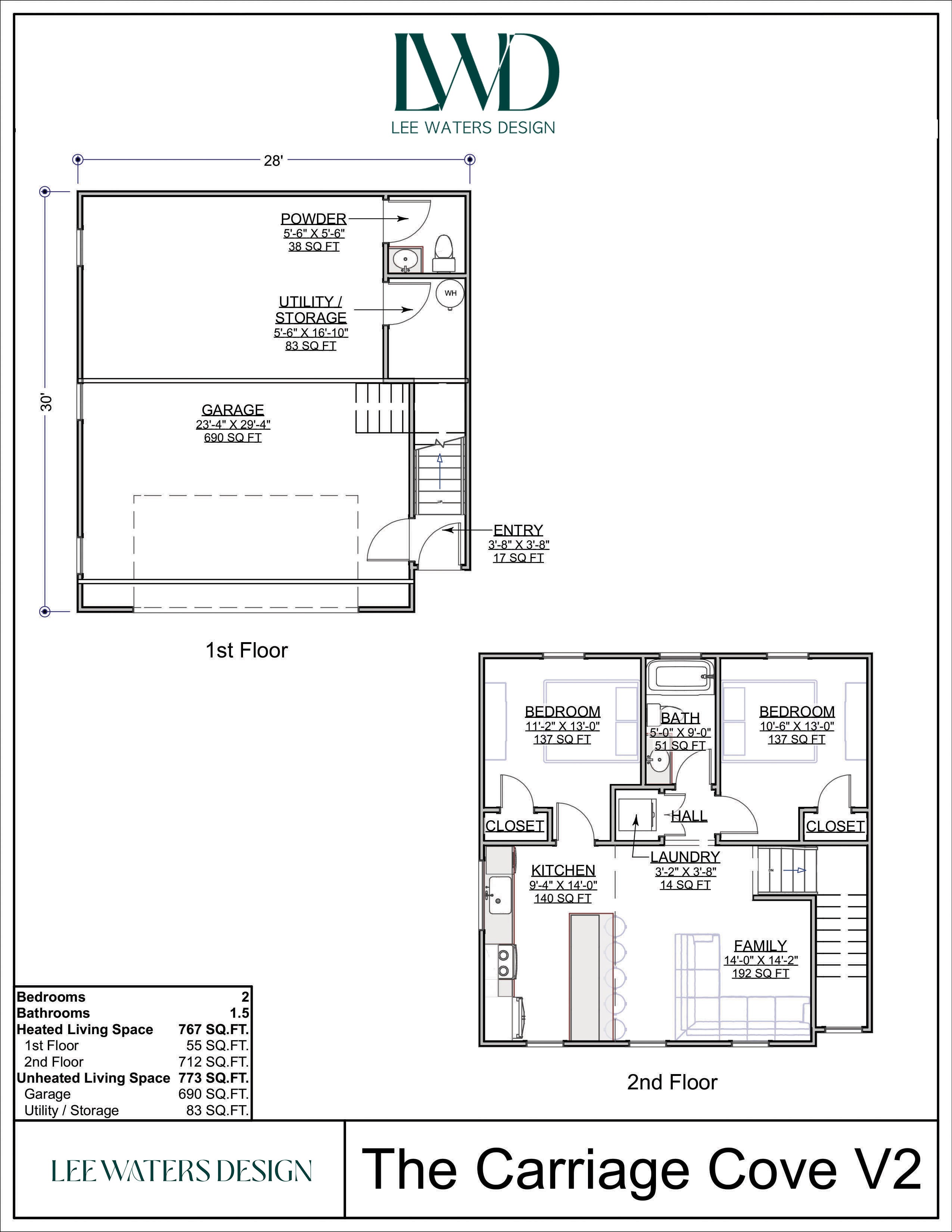 Floor Plan for Carriage Cove II