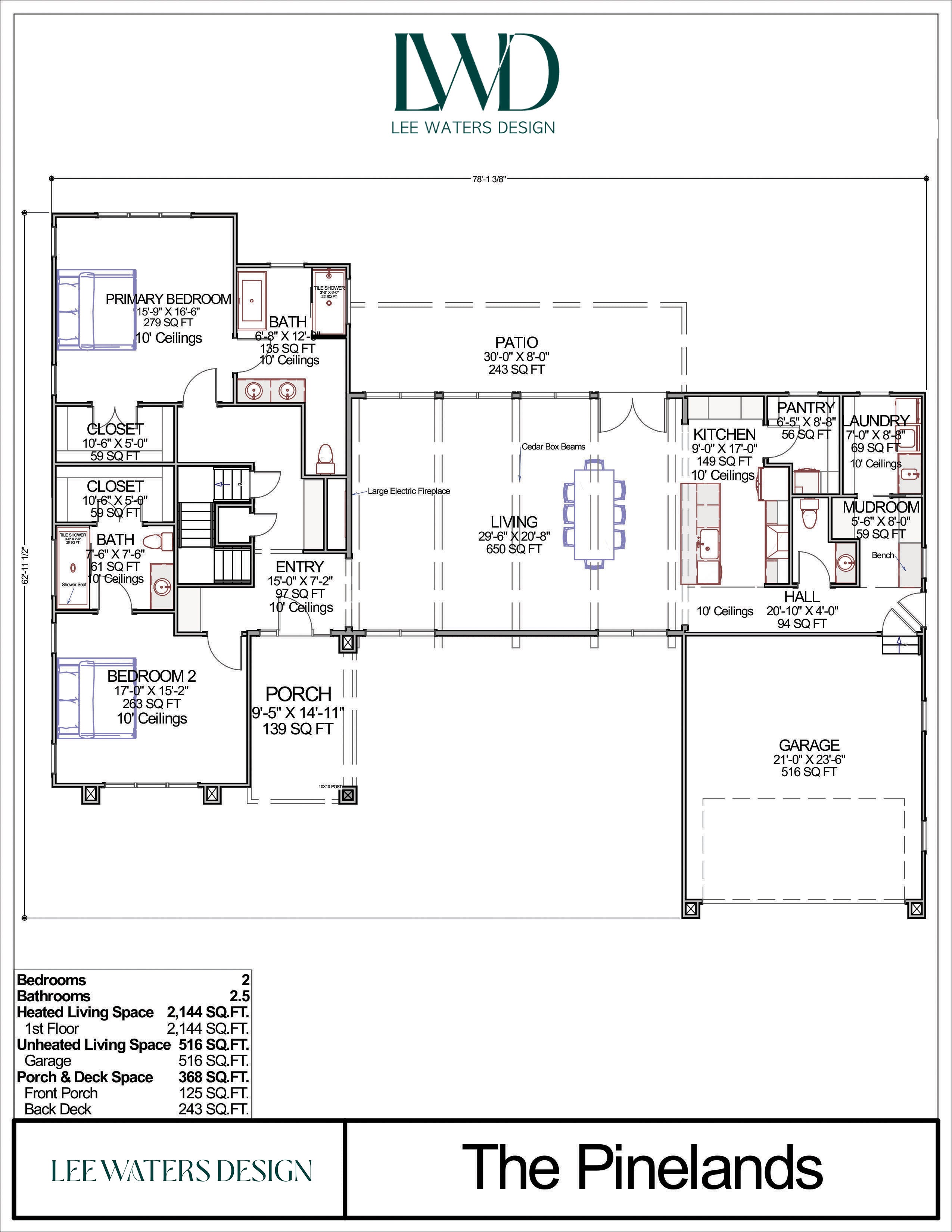 Floor Plan for The Pinelands