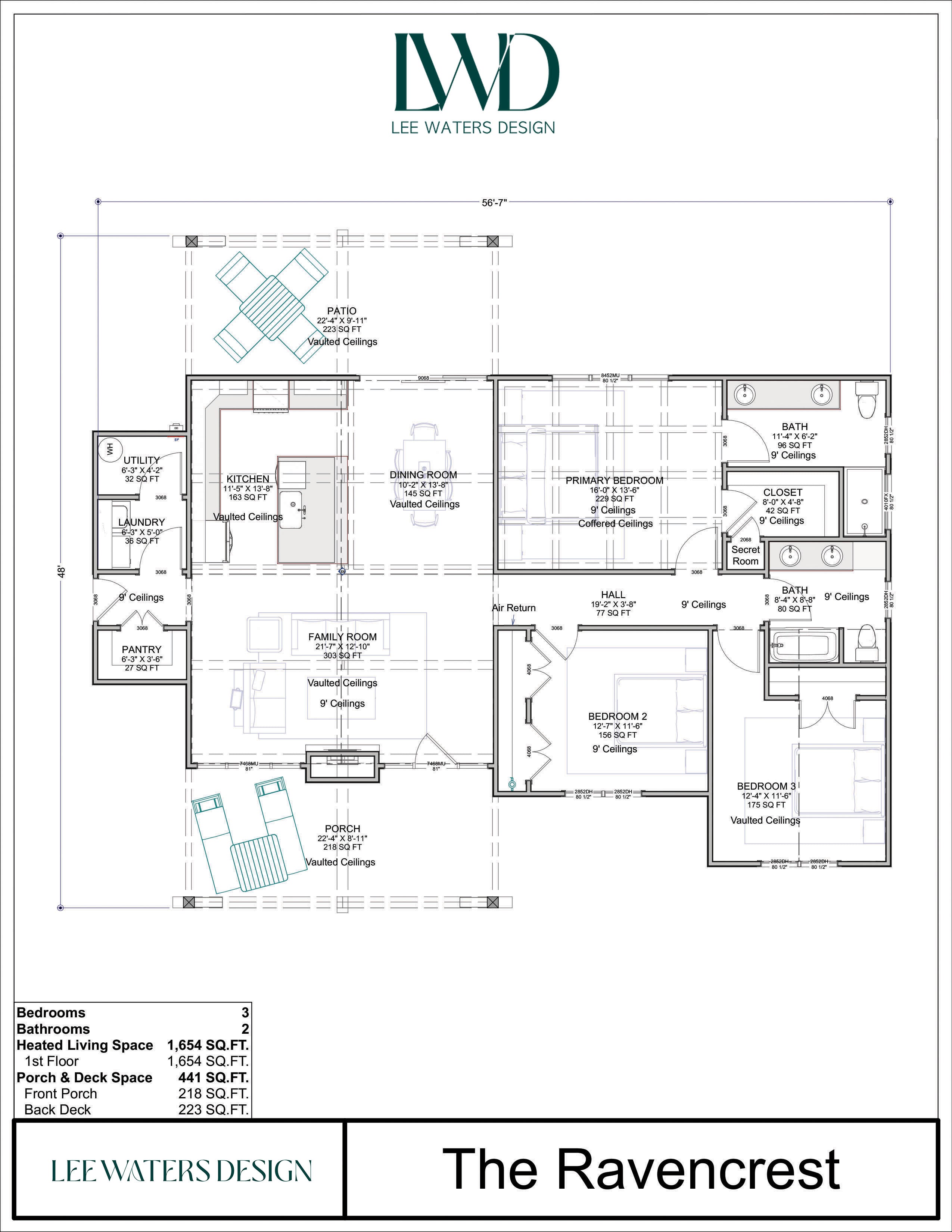 Floor Plan for Ravencrest