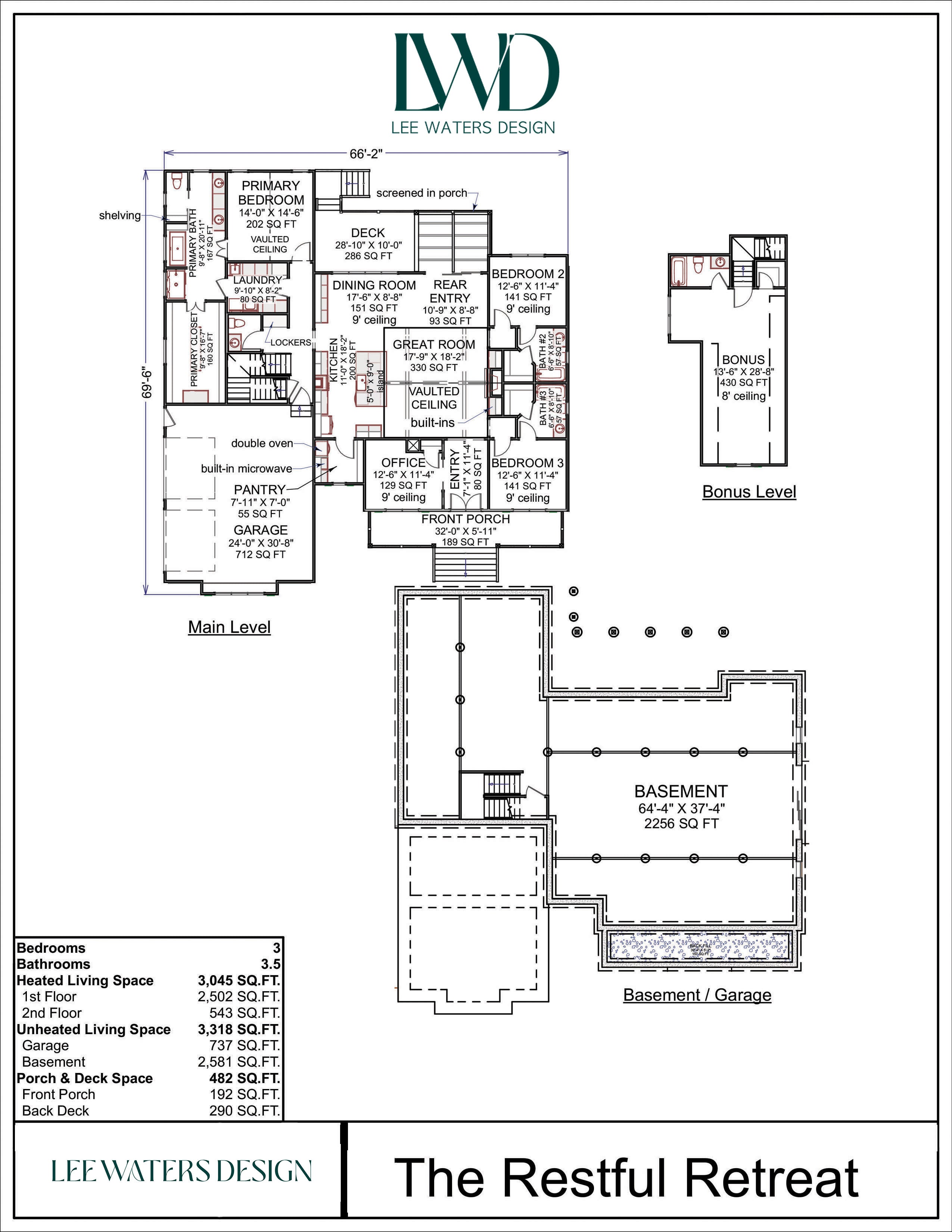 Floor Plan for The Restful Retreat