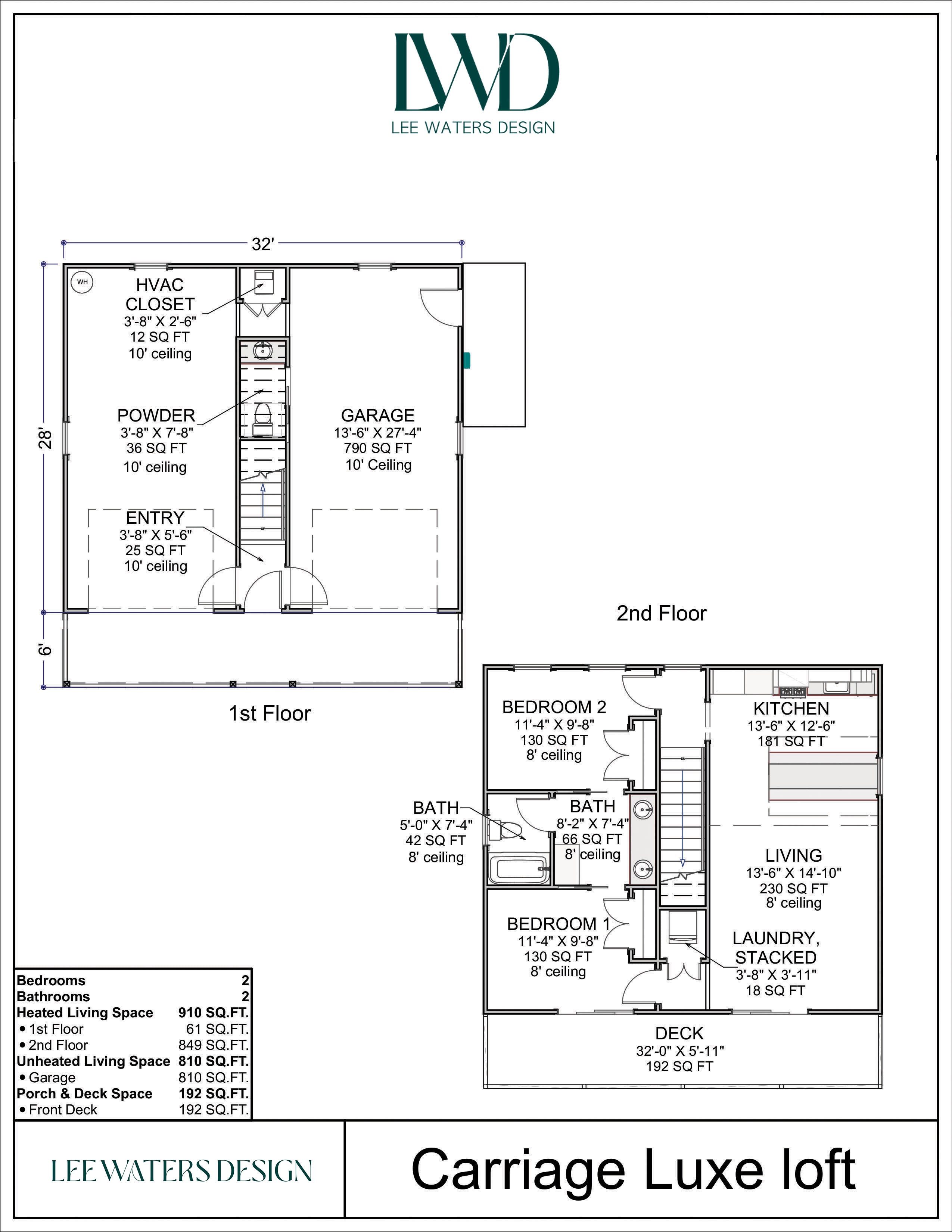 Floor Plan for Carriage Luxe Loft